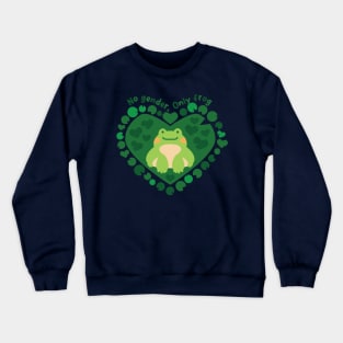 No gender, only frog [moss] Crewneck Sweatshirt